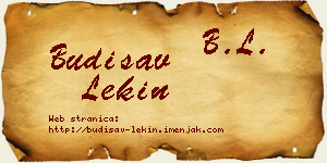 Budisav Lekin vizit kartica